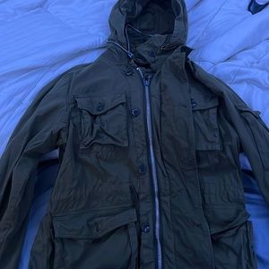 Green J.CREW rain coat